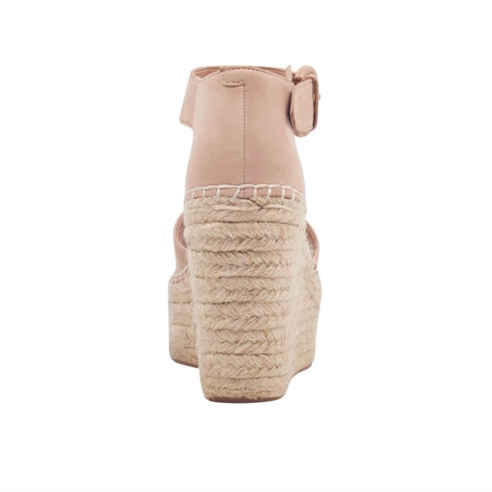 Marc Fisher Alida Espadrille Wedge Sandals In Light Pink Size 7.5 - Picture 3 of 16